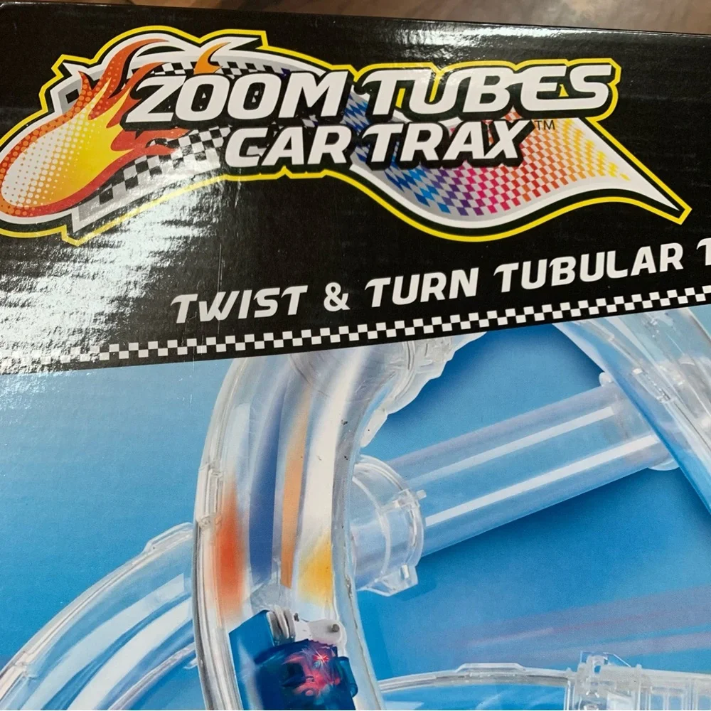Zoom Tubes Car Trax RC Car Trax Set Twist Turn Tubular Trax Car Lites & Strobes